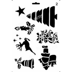 型染版(Stencil) ST-B50-0084 蝶古巴特DIY簍空模板 塗鴉模版 繪畫模版, 1個, B50-0084