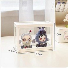 臺灣出貨 透明收納展示架 手辦公仔玩偶收納盒 多層防塵陳列架, 1個, 多功能展示盒1個