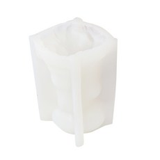 DIY 양초 실리콘 몰드 나무 그루터기 엄마 곰 인형 아로마테라피 몰드, 색채가 풍부한, 다채로운, 1개