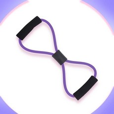 8字拉力器 開肩美體塑形拉力繩 瑜伽擴胸器, 紫色,8字拉力器0.5kg, 1個