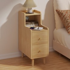 뷔이위이 협탁 침대 거실 쇼파 옆 사이드 테이블, 1개, 연목색-20CM