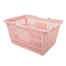 지금스토어 쇼핑 마트바구니 대형, 코랄색, 1개