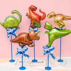 공룡 미니 풍선 돌잔치소품 셀프촬영소품, 6풍선스탠드40cm