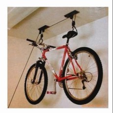 升級款 加厚 耐重60kg自行車天花板吊架山地車展示架掛鉤停車架單車懸掛架吊架, 1個, 黑色