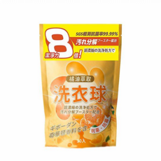 橘油洗衣球 柑橘強效濃縮洗衣球 除臭抗菌防霉 濃縮洗衣精 奇華頓香精 30顆, 1個