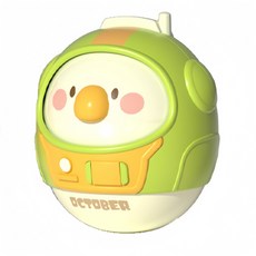寶寶風鈴不倒翁 搖鈴抓握早教安撫玩具, 1個, 鸚鵡