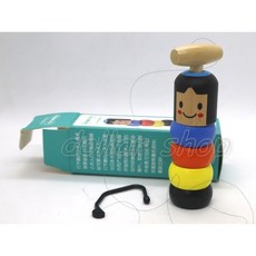 寶貝玩具屋 打不散的小木人 日本魔術道具 不倒翁小木人 抖音同款, 1個
