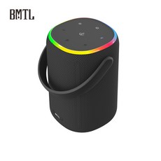 BMTL 水桶藍牙音箱 60W RMS 輸出 IPX7防水 12小時續航, 黑色邊條炫光板