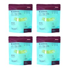 룩브라이트 고농축 올인원 운동복 땀냄새제거 캡슐세탁세제 40개입 4개(선물박스 증정), 4개, 320ml, 봄비누내음