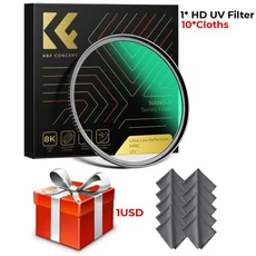 K& F Concept 카메라 렌즈용 초저 반사 UV 필터 다중 코팅 MRC 광학 유리 Nano-X 시리즈 49-82mm 28 층, 04 58MM, 02 Filter Cloths