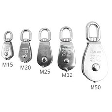 중량물 리프트 서스304 산업용 M15 싱글 도르래 2개 산업용도르래