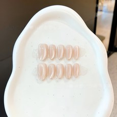 수제 네일 팁 봄 여름 고양이 눈 시리즈 롱숏 네일 아트 일상 통근데이트휴가 필수 아이템, 1개, 달빛과 은하수,S사이즈,10P