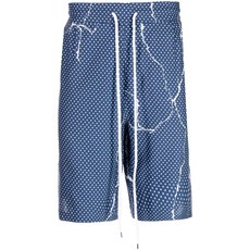 데스틴 폴카 도트 패턴 프린트 쇼츠