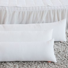 바디필로우솜 지퍼형 롱쿠션 쿠션솜 롱베개, 화이트