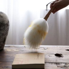 羊毛撢子 木質手柄，全長48CM，毛區27CM, 1個