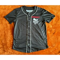 【P3】全新鬼娃恰奇Chucky棒球球衣 SZ M, 1個