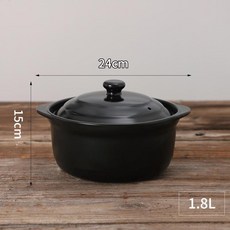 Shark家具 老式木炭爐紅泥爐 燒烤爐土爐入宅爐風爐茶爐砂鍋幹燒煲耐火鍋, 1個, 乾燒鍋1.8L