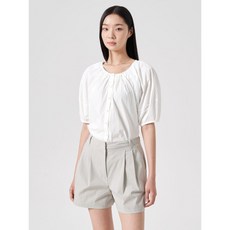 매장정품 에잇세컨즈 8SECONDS 라운드넥 볼륨 블라우스 화이트 (114865AY11) 114865AY11 206293