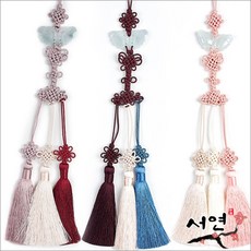 서연한복 옥나비3작 노리개 5종택1 길이36cm