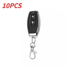 10pcs 433MHZ 원격 제어 자동 2 채널 코드 전기 학습 게이트 차고 문 오프너 (키체인 포함), [02] 10pcs AB