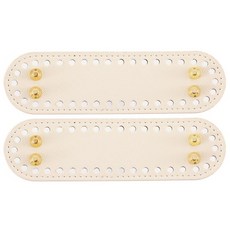 소꼬발 가방바닥 타원형 1호 뜨개질도구, 바닐라, 2개