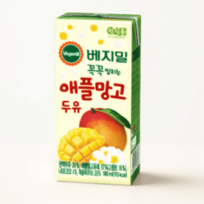 베지밀 두유 과일이 꼭꼭 씹히는 애플망고 두유, 190ml