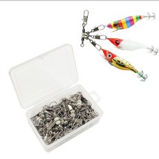 씨케이 / 문어 도래 / 덕용 타코 트리플 야광 도래 / 발군의 야광력 / 쭈구미 문어 / 에기 3마리와 추를 달 수 있는 도래 / 대용량 / 고급 케이스 포함, 1개