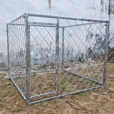 대형 울타리 강아지 하우스 대형견 케 펜스 야외 철제 사육장 철망 가든, 1개, O. 방청 및 부식 방지 물림 손상 보상 길이 2m 너