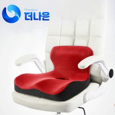 더나은 일체형 기능성 자세교정 도넛방석, 레드