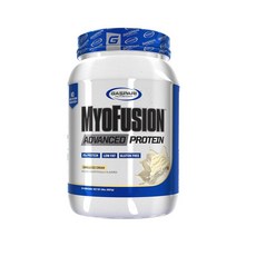 Gaspari Nutrition Myofusion 고급 단백질 유청 단백질이 함유된 단백질 혼합물 카제인 단백질 및 분리 단백질 저지방 및 글루텐 프리 (초콜릿 땅콩 버터, Vanilla Ice Cream, Vanilla Ice Cream