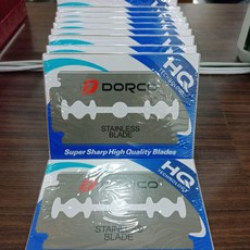 DORCO 雙面刀片 削髮修容刀片, 1個, 白色