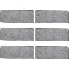 다목적 대걸레 패드 교체용 6개 세탁 가능 천 교체 33x12cm, 다목적 대걸레 패드 교체용 6개 세탁 가능 천 교체 3