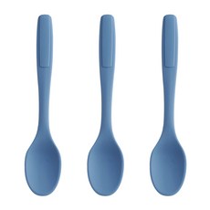 실리가든 실리콘 요거트 숟가락, 파랑, 3개