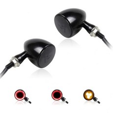 파카일라하 유니버설 리어 불릿 LED 야마하 테일 가와사키 호환됨 XL1200S 12V 모터사이클 초퍼 XL883 트라이엄프 UTV 혼다 지시등 KTM과 러닝 브레이크 라이트 할리, Red
