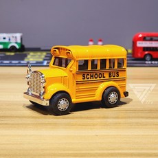 聲光可開門Q版復古合金車 - 警車 金龜車 雙層巴士 復古老爺車 mini cooper模型車 小車, 校車巴士-橘(聲光, 1個