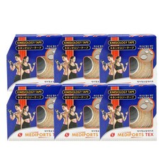메디포츠 근육 테이프 5cmx5m 6세트 스포츠테이핑 키네시올로지 재활테이프, 6개