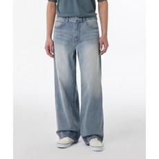 무신사 스탠다드 쿨탠다드 빅 브러쉬 엑스트라 와이드 데님 팬츠 라이트 인디고 498595