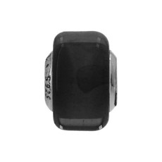 [판도라] 793117C00 모먼트 블랙 미니 무라노 글래스 실버 참