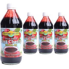 다이나믹헬스래버러터리즈 타르트 체리 주스 울트라 5X, 473ml, 4개