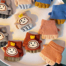 유아동 벙어리 반장갑 캐릭터 손가락오픈 겨울스키장갑