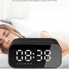 ABAN Bluetooth 5.0 무선 충전기 컴퓨터 스피커 LED 알람 시계 오디오 노트북, 01 빠른  Mainland