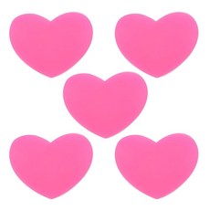 YELARXI 테니스 라켓 진동 댐프너 부드러운 실리콘 라켓 충격 흡수 장치 테니스 라켓 스트링에 적합 - 하트 모양 (핫핑크 5개), 핫 핑크