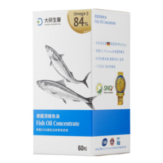 【大研生醫】omega-3 84%德國頂級魚油 100%純魚油 (60粒), 1個, 一盒, 1份