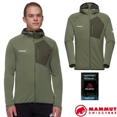 【MAMMUT 長毛象】送》男 保暖抗風防潑 連帽針織外套 Polartec Aenergy防風外套 05540
