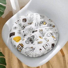 좌돈 원형 도톰한 의자 방석 면마 리프팅 창문의 식탁 의자 쿠션 스쿨카 사무실 컴퓨터 의자 쿠션