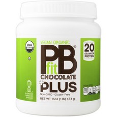 PBfit 無麩質素食巧克力蛋白粉, 1個, 454克