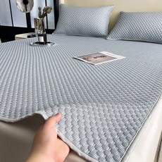 SoBuy 여름용 아이스 실크 쿨링 냉감 패드, 쿨매트, 블루