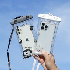 高顏值手機防水袋 可觸屏拍照漂浮防水手機袋 游泳漂流潛水通用套, 1個, 7寸內通用【高清拍照】,超萌大星