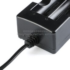 【-】18650 充電座 充電器 雙槽 兩節電池 照明配件 快速充電, 1個