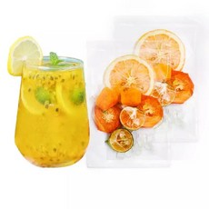 말린 과일차 동결 건조 금귤 레몬 패션프루트 50팩 100팩 JIKTEM 6B0605, 자몽 프리미엄 30팩, 12g, 1, 50